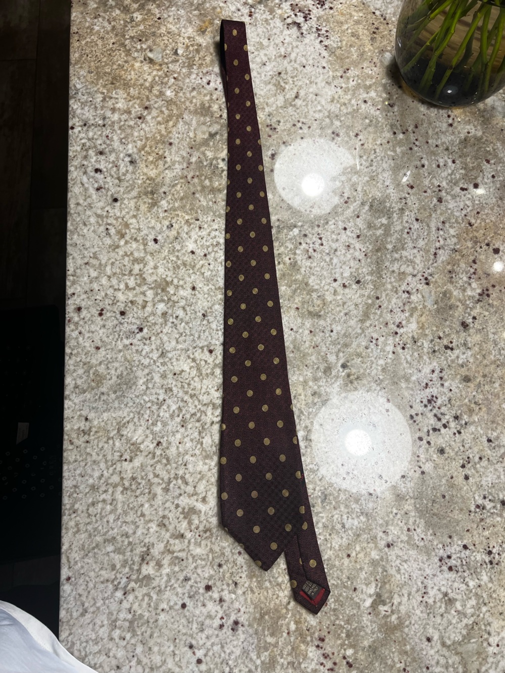Valentino Garavani Red and Gold Tie